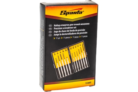 Набор отверток для точной механики, 11 шт SPARTA 133605 Набор отверток для точной механики, 11 шт SPARTA 133605