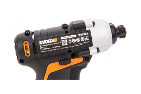 Аккумуляторный винтоверт WORX Impact 20 В, 1x2 Ач, кейс WX290.1