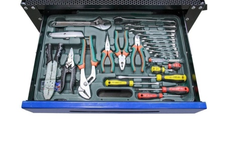 Тележка с инструментом AIST 141 пр. 4-32мм, 1/4 ,1/2, SL-гр 6 ящиков 0-901141M 00-00024694