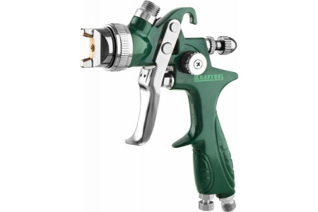 Пневматический краскопульт KRAFTOOL AirKraft HVLP с верхним бачком, 1.7мм 06522-1.7