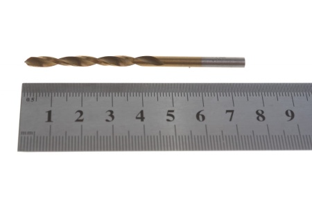 Сверло по металлу HSS-TiN (3.8х75х43 мм; Р4М3) MATRIX 717380