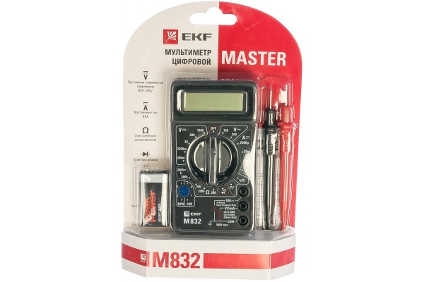 Цифровой мультиметр EKF M832 Master In-180701-bm832