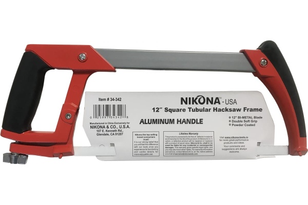 Ножовка по металлу NIKONA с алюминиевой рукояткой, с Bi-Metal полотном 12 34-342