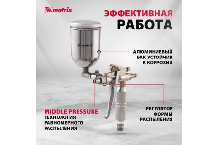 Пневматический краскораспылитель MATRIX 57318