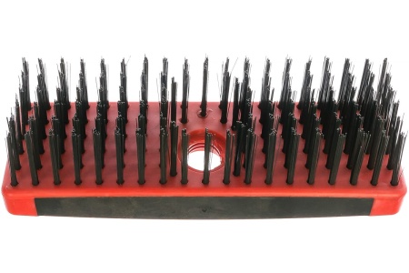 Стальная щетка VIRA с двухкомпонентным основанием и креплением под штангу 728052