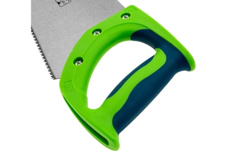 Ножовка по дереву СИБРТЕХ Зубец, 400 мм, 11 TPI, зуб 2D, калёный зуб, 2-х комп. рукоятка 23824