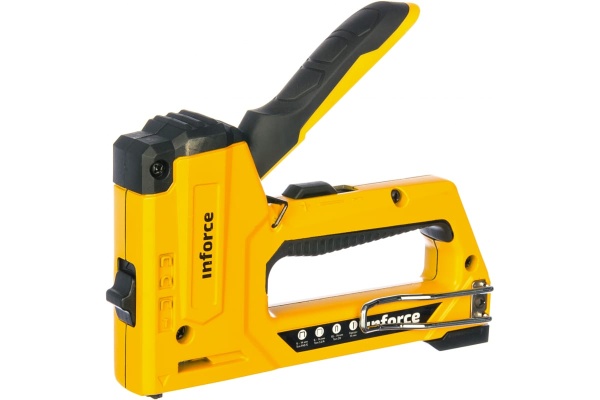 Профессиональный степлер с регулировкой удара 4 в 1 Inforce 06-09-43