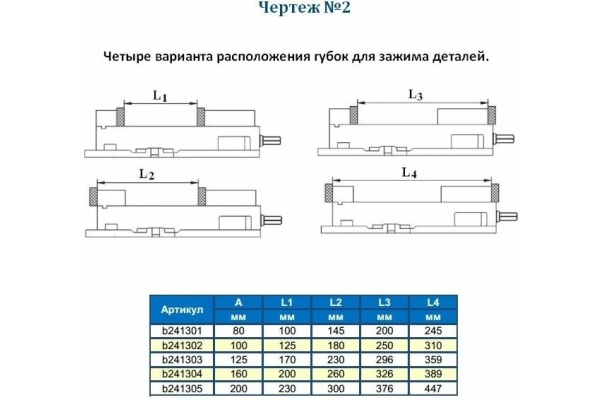 Станочные тиски GRIFF 100мм, 14кг, поворотные, прецизионные, серия QM16 b241301