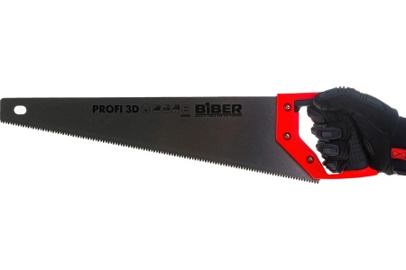 Ножовка по дереву (3D заточка, средний зуб) 450мм Biber Профи 85682 тов-080824