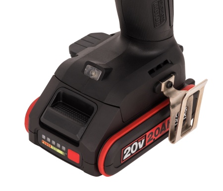 Дрель-шуруповерт аккумуляторная ударная бесщеточная KRESS KUC30.1, 20В, 60Нм, 2Ач x2, ЗУ 2А, сумка