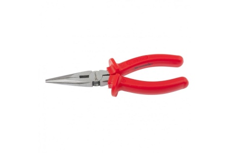 Длинногубцы 200 мм, прямые шлифованные, пластмассовые рукоятки MATRIX Econom 17194