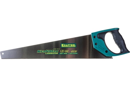 Ножовка Kraftool EXPERT KraftMax LAMINATOR, специальный закаленный зуб, быстрый и точный рез, 13/14 TPI, 500мм 15225-50