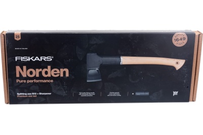 Набор Fiskars: топор Norden N12 NC COC 021366 FSC Mix + точилка 1052277