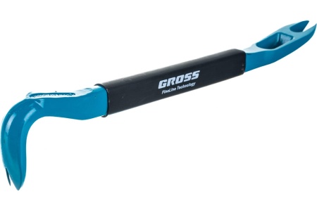 Лом-гвоздодер, обрезиненная рукоятка GROSS 300x22x14мм 25253