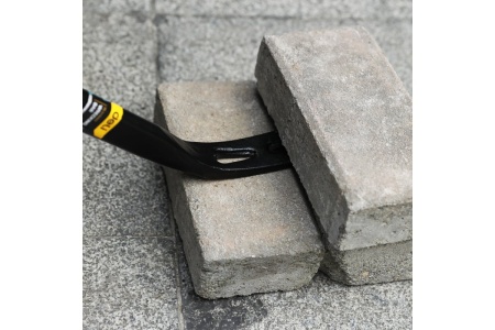 Лом-гвоздодер DELI dl448902 двухсторонний, усиленный, 900 мм, углы наклона 30 и 60, овальный паз с углами 30 и 68, шестигранная форма 112213