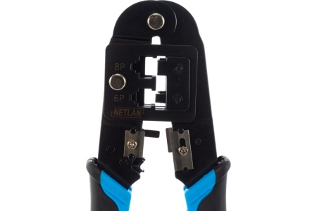 Обжимной инструмент NETLAN профессиональный, коннекторы: 8P8C, 6P6C, 6P4C EC-CI-286