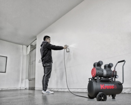 Компрессор воздушный безмаслянный KRESS KP130, 1500 Вт, 24л.