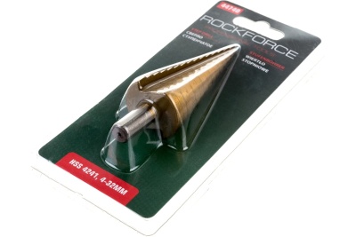 Ступенчатое сверло (4-32 мм, HSS 4241) Rockforce RF-44740