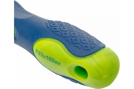 Отвертка СИБРТЕХ Pz2x100 мм, CrV, 2-х компонентная рукоятка 11879