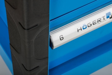 Инструментальная тележка HOEGERT TECHNIK 6 ящиков, усиленный пластиковый верх HT7G046 Инструментальная тележка HOEGERT TECHNIK 6 ящиков, усиленный пластиковый верх HT7G046
