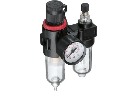 Блок подготовки воздуха 1/4" INTERTOOL PT-1431 Блок подготовки воздуха 1/4" INTERTOOL PT-1431