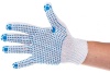 Перчатки Россия х/б, ПВХ-покрытие Точка, 7 класс 67774