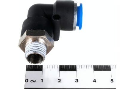 Фитинг угловой для пластиковых трубок (12 мм; 1/4М) ROCKFORCE RF-SPL12-02