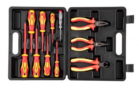 Набор инструментов HAMMER 602-013 диэлектрический, в кейсе, 11шт 599793