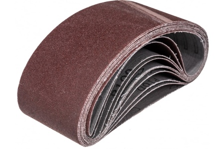 Лента абразивная бесконечная (10 шт; 75x457 мм; P 100) MATRIX 74217