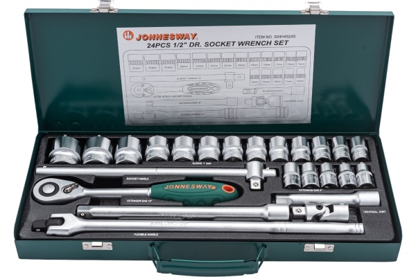 Набор торцевых головок 1/2"DR Jonnesway 10-32 мм S04H4524S