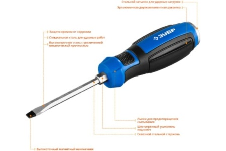 Ударная отвертка Зубр ПРОФЕССИОНАЛ 25271-8