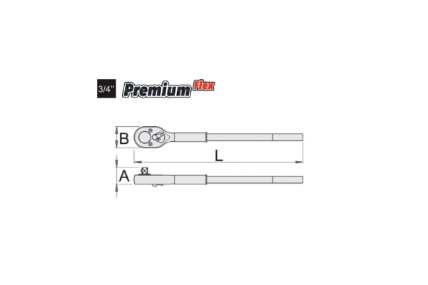 Трещотка Unior 3/4" L=500мм 24 зуба 3838909027371