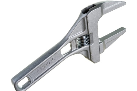 Разводной ключ Forsage алюминиевый, усилием затяжки, 5", 125 мм, захват 16-68 мм F-649205C