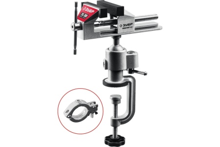 Шарнирно-поворотные тиски для точных работ ЗУБР Моделист 3D, 75 мм 32487-75_z01