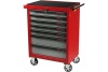 Тележка инструментальная (7 секций, красная, на колесах) JTC 3931C