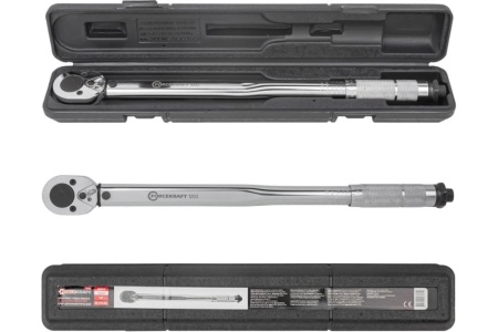 Динамометрический ключ щелчкового типа FORCEKRAFT Profi 28-210 Нм, 1/2'', в пластиковом футляре FK-1203