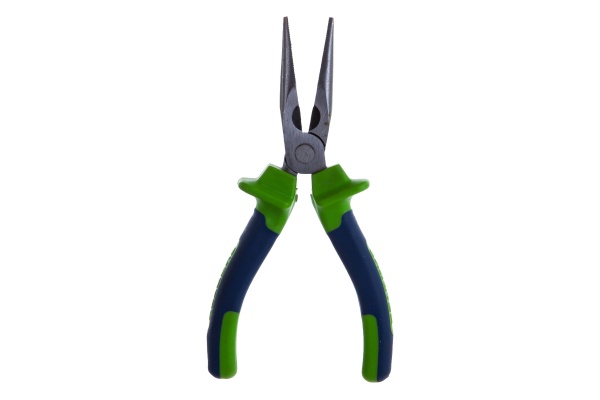 Прямые длинногубцы СИБРТЕХ 160 мм, двухкомпонентные рукоятки 17104