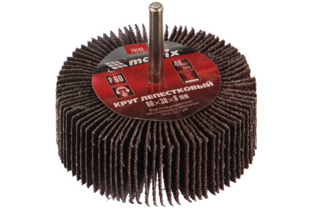 Круг лепестковый (80x30x6 мм; P60) для дрели MATRIX 74142