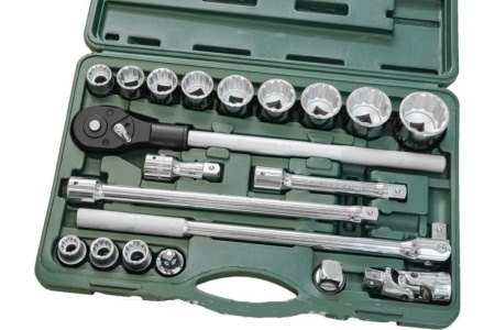 Набор торцовых головок для крупногабаритной техники KRAFTOOL Truck 20 20 предм. (3/4") 27895-H20 27895-H20_z01