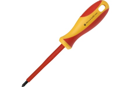 Диэлектрическая крестовая отвертка Smartbuy PH1x80, до 1000 В, VDE SBT-SCI-PH1x80P1
