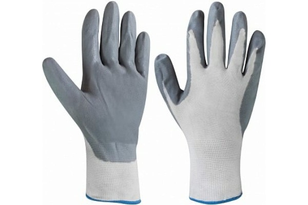 Нейлоновые перчатки с нитриловым покрытием MOS 10" 12471М