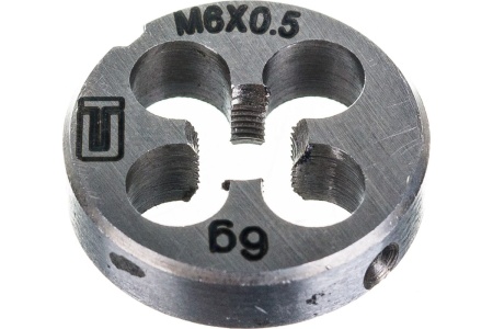 Плашка М6х0.5 мм СИБРТЕХ 77015