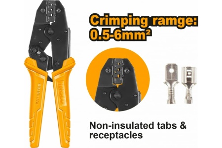 Трещоточные клещи для обжима INGCO 225 мм HRCPC0506