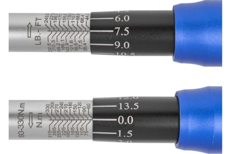 Динамометрический ключ щелчкового типа Forsage Premium с быстрой фиксацией, 60-330 Нм, 1/2", в пластиковом кейсе F-6474660