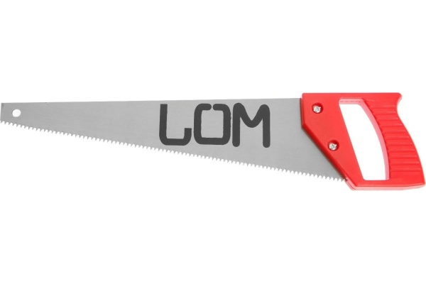 Ножовка по дереву LOM пластиковая рукоятка, 7-8 TPI, 350 мм 3581500