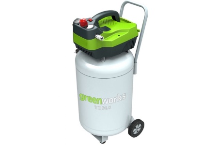 Вертикальный электрический компрессор Greenworks GAC50V