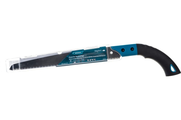 Универсальная пила по дереву Gross Piranha для кемпинга и сада 3D каленый зуб 9-10 TPI 330 мм двухкомпонентная рукоятка пенал 23612