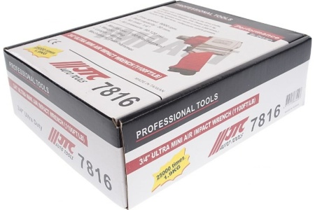 Ударный пневмогайковерт JTC 3/4 1491 Nm 90-120PSI JTС-7816