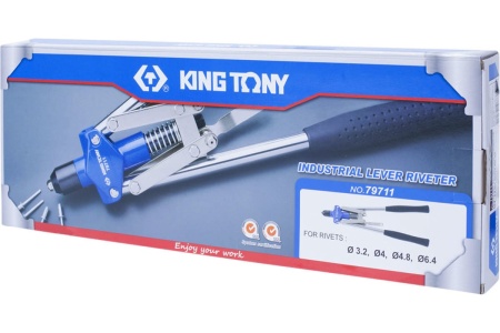 Усиленный заклепочник 3.2-6.4мм KING TONY 79711
