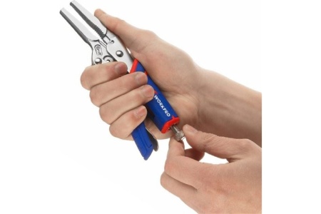 Зажимные клещи WORKPRO 230 мм, 9 дюймов, CR-V, с удлиненным захватом WP231076